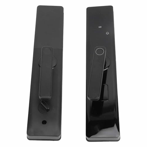 Asixxsix Intelligentes Türschloss mit Griff, Schlüsselloser Zugang, Tastatur, Fingerabdruck-Türschloss mit APP-Steuerung und Code, Elektronischer Biometrischer Türknauf für die Haustür