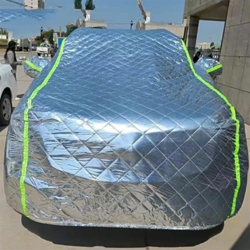 Vollgarage Autoplane Universal SUV Limousine Wasserdicht Hagel Beweis Auto Äußere Abdeckung Auto Abdeckung Im Freien Verdickte Sonnenschutz Volle Winter Parkplatz Abdeckung(XXL)