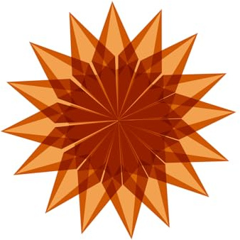 Faltblätter Transparentpapier, 14 x 14 cm, 42g/qm, 100 Blatt (Orange)