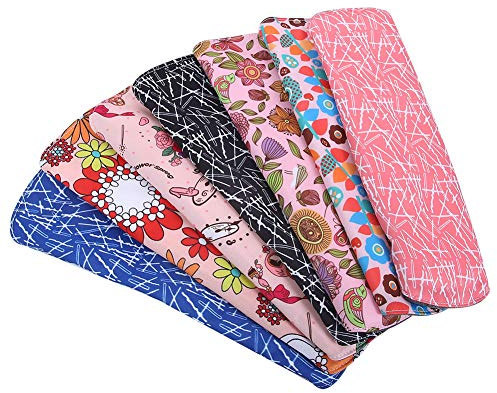 Pongnas Assorbenti Igienici in Tessuto Riutilizzabili, Assorbenti Mestruali Lavabili Al Carbone di bambù per Donne con Tessuto Impermeabile (Combinazione due)