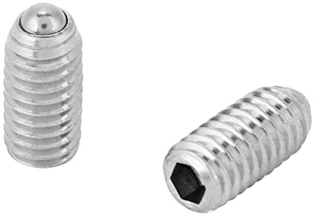 M3 304 Edelstahl Feder Innensechskant Kugelkopf Grub Plunger Screw Set, 20Pcs (M3*8)