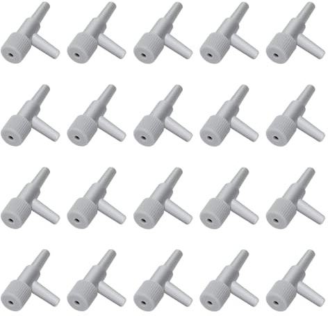 AQUANEAT Aquarium Control Valve 20PCS,Fish Tank 2 way Valves for 3/16 Airline Tubing, Plastic Air Regulator, for Aquarium Air Pump Accessories
