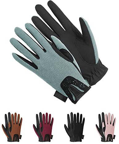 Thapower Kids Horse Riding Gloves Winter Equestrian Horseback Gloves Youth Girl Lady Outdoor Star Pattern Mitts Perfect for Biking Cycling Gardening