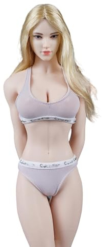 1/6 Skala Weibliche Figur Kleidung, Mädchen Bras Thongs Unterwäsche Kleidung für 12 Zoll Action Figuren Körper Puppe (Rosa)