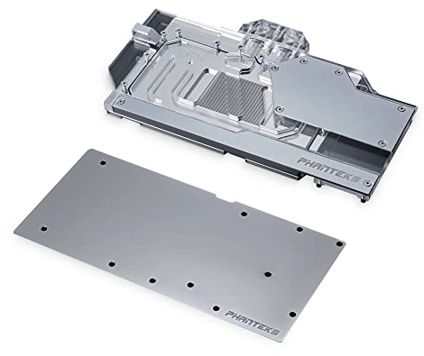 Phanteks Wasserblock Glacier G40 RTX 4090 - Backplate für MSI - GPU Wasserkühlung - D-RGB - AIO Wasserkühlung - Gewinde 2x G1/4 Zoll - Custom PC-Wasserkühlung - Chrome