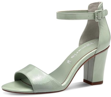 Tamaris Femme Damen 1-28096-42 Sandale à Talon, Menthe laqué, 39 EU