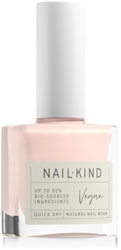 NAILKIND Light Pink Nail Polish - Rosy Giggles - Nail Varnish - Vegan Nail Lacquer - Peta Certified Cruelty Free - Quick Drying Long Lasting Chip Resistant Manicure - 8ml