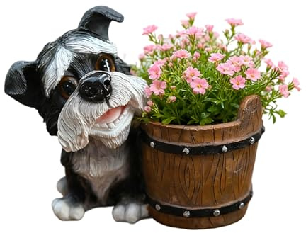 Generisch Planteur d'animaux | Statue de décoration de jardin amusante - Pot de fleurs pour bureau, rebord de fenêtre, chambre à coucher, salon, appartement, bureau, dortoir