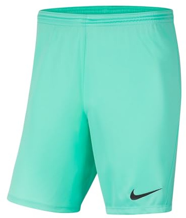 NIKE BV6865-354 Dri-FIT Park 3 Shorts Unisex Boys Hyper Turq/Black Size L