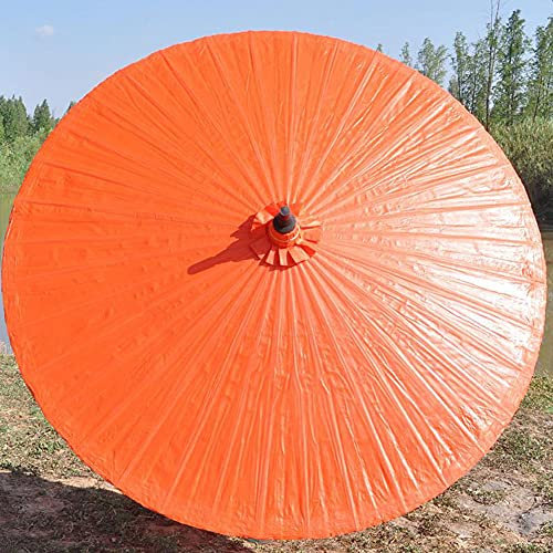 GDHY Parasol De Jardin Papier À l'huile Protection Solaire Grandes Parasol Extérieur De Balcon en Bambou Exotique Rond Parapluie pour Patio Plage Parc