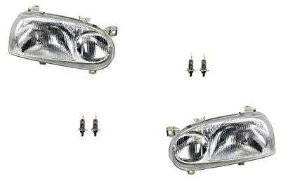 Johns, Scheinwerfer Halogen Front passend für VW Golf III 1Hx0 91-97 mit H1 H1 Satz L R