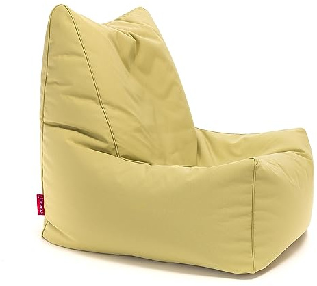 Ecopuf Solid – Wasserdichter Sitzsack aus Oxford-Polyester 600D im WaterProof-Design – Outdoor-Sitzsack mit hoher Rückenlehne – Sitzsack für den Außenbereich – Gepolsterter Sitzsack mit
