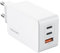 TECKNET Caricatore 65W, Alimentatore GaN PD 3.0 Con 2 Porte USB C e 1 Porta USB A, Compatibile Con iPhone 15/14/13, Galaxy S24/S23/S22/S21, MacBook Pro, iPad Pro (Senza Cavo)