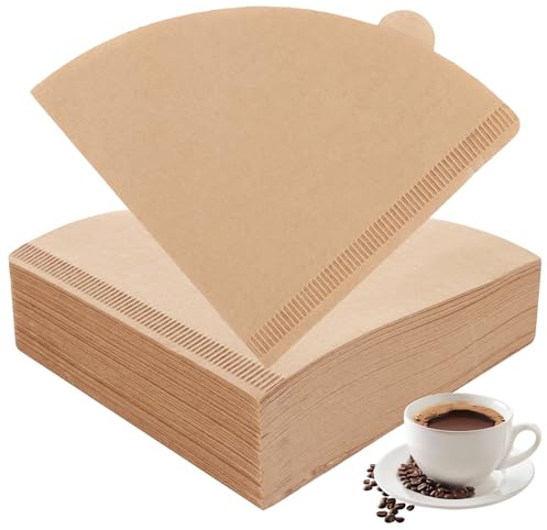 ASelected 200Pcs Coffee Filters Papers Compatible with Size 01 Unbleached Cone Paper Filters for Pour Over and Drip Coffee Maker (1-2 Cups)