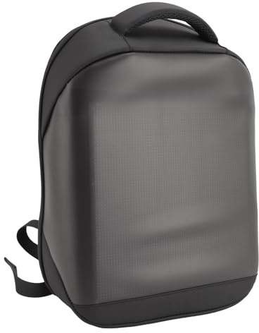 Luocute LED Color Screen Backpack, Programmable USB Power Supply Backpack, Large Capacity 15.6 Inch Laptop Travel Bag for Men Women with App Control