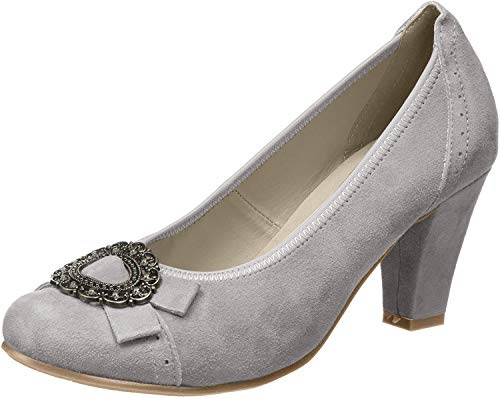 HIRSCHKOGEL Damer 3006843 pumps, Grå sten 108, 38 EU