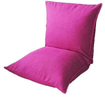 JMTLLLDY Floor Chair, Japanischer Lazy Couch Chair Einzelner Beinloser Stuhl Multifunktions-Bett-Stuhl Freizeit-Lounge-Sessel, Mehrfarbig Optional (Color : Pink)