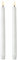 UYUNI Piffany Copenhagen Lighting flammenlose LED-Kerzen, batteriebetrieben, konisch, mit Schalter Nordisches Weiß, Doppelpack (Nordisches Weiß, W2,3 x H25 cm)