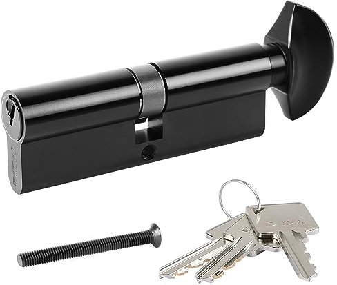DIDA® Euro Cylinder Lock - 100mm Thumb Turn 50T/50 UPVC Barrel Lock with 3 Keys Anti-Pick Bump Drill Door Lock