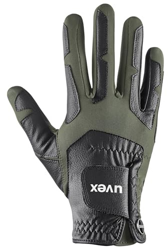 Uvex ventraxion Plus Reithandschuhe, Black-Olive, 8-9