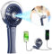 HandFan 2024 Upgraded 4000mAh Portable Misting Fan with Charger, Rechargeable Handheld Personal Mister Fan, Spray Water Mist Fan, Foldable Electric Hand Fans for Beach, Travel, Outdoors(Royal Blue)