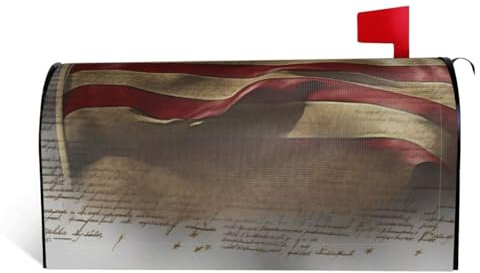 GTKSYNVE Coperture magnetiche per cassette postali con bandiera americana, dimensioni standard, 64,8 x 53,3 cm, coperture decorative per cassetta delle lettere impermeabili per cassetta delle lettere