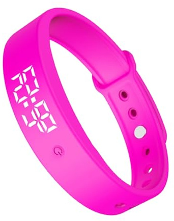 Pulsera de alarma vibratoria - banda de monitor de sueño, despertar sin ruido, 3 alarmas recordatorio de consumo con correa suave | Ideal para estudiantes adultos Slembers pesados de trabajo