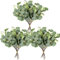 Homcomodar 12 Ramas Artificiales de Eucalipto Decorativas Verde Artificial Interior Fake Florales Ramas Artificiales De Mesa Boda Ramo Floral del Hogar