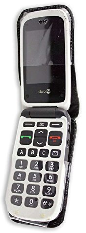 caseroxx Ledertasche für Doro PhoneEasy 612/613 | Hochwertige Tasche mit Gürtelclip zum sicheren Tragen am Gürtel, aus Echtleder