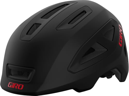 Giro Unisex ungdom Scamp II hjälmar, matt svart/röd, S