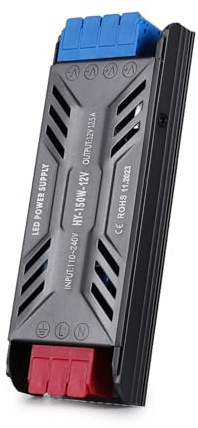 BRIMETI 12V Netzteil Trafo 230V auf 12V 150W LED Treibe Schaltnetzteil LED Transformator 12.5A AC 230V auf DC 12 Volt Kompakter Extrem Dünner Konstantspannung, für Neon Streifen Strip