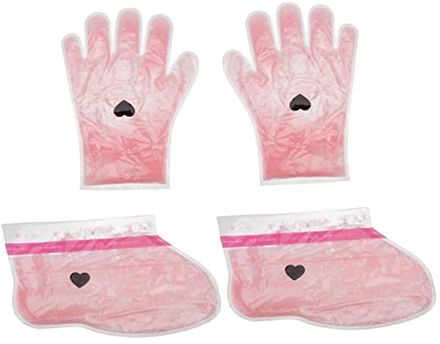 TOVINANNA 2 Paare Paraffin Wax Hand und Fußpflege Cover Wiederverwendbare Beauty Handmaske für Professionelle für Hautpflege von Händen und Füßen