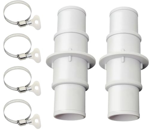 Pool Schlauch Verbinder – Robuster Adapter Für Filterpumpen Und Schwimmbecken | 2er Set Schlauchkupplung Für 32 Mm Oder 38 Mm Poolleitungen, Ersatzteil Für Hausbesitzer