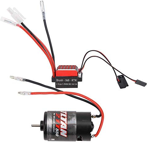 VGEBY 1:10 RC modèle de Voiture Universel 550 Moteur brossé avec Voiture d'escalade 360A ESC brossé bidirectionnel electricmotor variateur de Vitesse rc esc rc 1/10 Brushed variateur rc 1/10(21T)