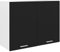 vidaXL Armario de Cocina Muebles Mobiliario Duradero Mesa de Trabajo Almacenamiento Cuencos Platos Ollas Alacena de Contrachapada Negro 80x31x60 cm