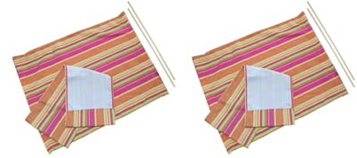 Leisurealeaneag 2er-Set Regiestuhl-Bezug-Set, Ersatz, exquisite lässige Sitzbezüge mit Streifen, Wohnmöbel, Zubehör, Dekorationszubehör
