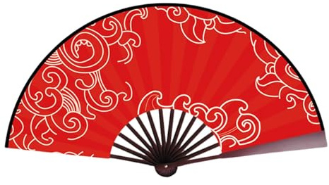 Sghtil Ventilatore a mano pieghevole per ballare ventilatore a mano pieghevole cinese fan pieghevole decorazione accessori cosplay carnevale danza strumenti