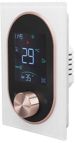 Thermostat Intelligent, Thermostat de Chauffage électrique pour PC Ignifuge AC 95 V à 240 V, écran Tactile LCD Couleur, Bouton de Contrôle, économie d'énergie pour le Bureau (#3)