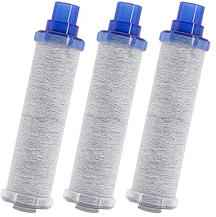 Vattenfilterpatroner | 3 stycken filterpatroner 11,6 x 2,8 cm, ersättning för vattenmjukningsfilter, för, badrum, bänkskiva och dricksvatten