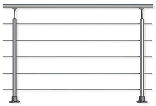 DOLLE Aluminium Geländer Set aufgesetzte Montage 1,50 m