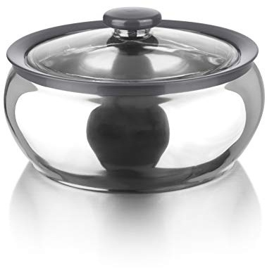 MAXXMEE Termoskål | högkvalitativ design av rostfritt stål | transparent lock | temperaturbeständig från -20 °C till +100 °C [2 000 ml]