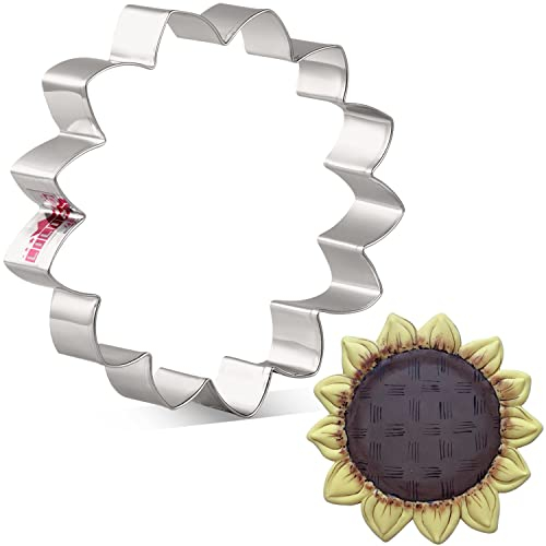LILIAO Fall Pumpkin Flower Cookie Cutter - 4.4 x 4.4 inches - Stainless Steel - By Janka
