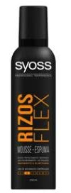 LOGAN Schiuma con texture mousse per ricci perfetti e senza intaccatura SYOSS ricci flex 200 ml.