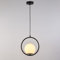 B·LED BARCELONA LED BarcelonaLED Plafonnier avec Abat-Jour Boule en Verre Opaque Moderne et Élégant avec Support Noir et Douille E27 pour Chambre Salon Salle à Manger