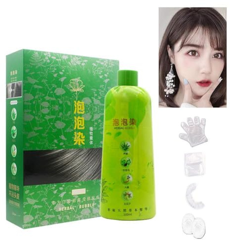 Hair Dying Black Shampoo Plant Bubble Fast Color Permanent White Gray Removal Nourishing Covering Sh Dye Hairs R7f4 Moisturizing