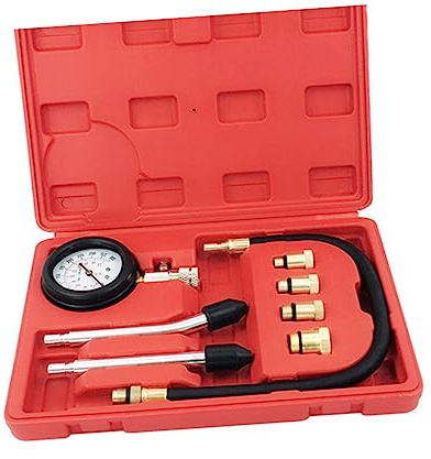 Sosoport 1 ensemble Manomètre de Compression Multi pour Cylindres Testeur de Pression Automobile et avec Adaptateur Outil de Détection de Fuites et Kit de Test de Compression