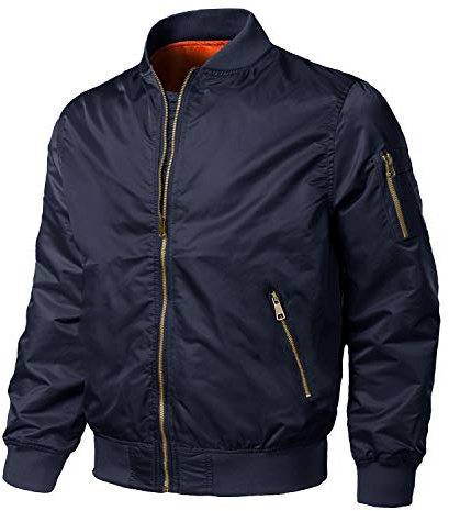 EKLENTSON Men's Long Sleeve Bomber Jacket Thick Winter Thermal,Casual,Coat | Windbreaker,Warm,Varsity,Jacket