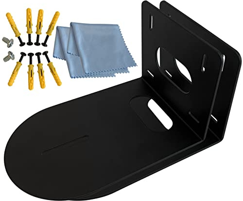 Ferstnor Confezione da 2 staffe per montaggio a parete per fotocamera PTZ, colore nero, robuste, resistenti, universali, compatibili con la maggior parte delle telecamere a montaggio centrale,