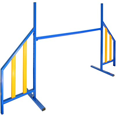 SPORTIKEL24 Agility-Hürde aus Metall – Sprunghürde – Agility-Training für Hunde – mit Einer Querstange 120 cm
