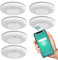 RUNIDUR WLAN Rilevatore di Fumo e CO Combinato Wifi, Rilevatore di Fumo Combinato Intelligente e Rilevatore di Monossido di Carbonio, Sensore Preciso con Batteria da 10 Anni, 6 Pezzo